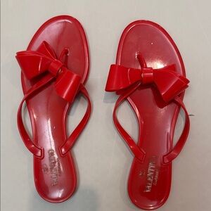 Valentino Red Bow Sandals